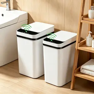 Automatic Sensor Trash Can 12L Touchless Infrared Motion Sensor Smart Trash Can for Kitchen Bathroom Waterproof Wastebasket NEW