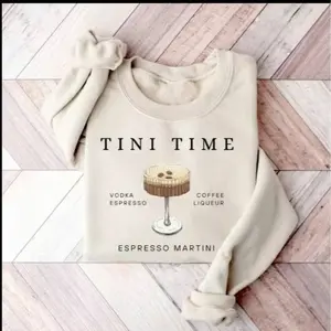 Espresso Martini Sweatshirt, Tini Time, Espresso Sweatshirt, Espresso Martinis Lover Sweatshirt, Espresso Martini Top, Martini Lover Gift, Martinis Sweatshirt