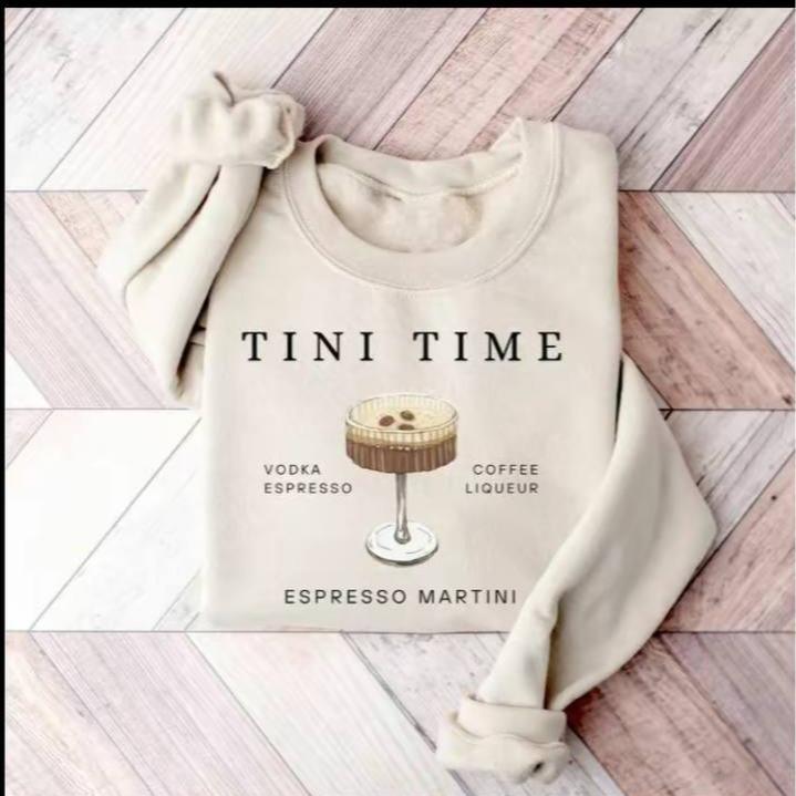 Espresso Martini Sweatshirt, Tini Time, Espresso Sweatshirt, Espresso Martinis Lover Sweatshirt, Espresso Martini Top, Martini Lover Gift, Martinis Sweatshirt