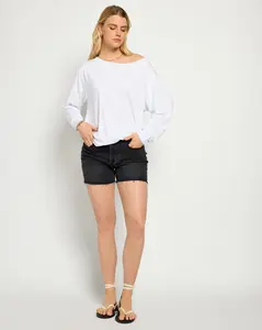 Brooksville Slub Off the Shoulder Top