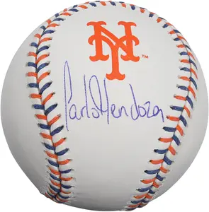 Carlos Mendoza New York Mets Autographed Team Color Laces Baseball - Fanatics Authentic Certified