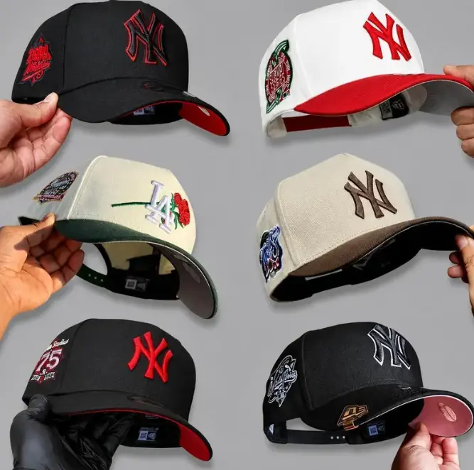 New Era MLB 59FIFTY Snapback Cap - NY Yankees/LA Dodgers Anniversary Patch, Unisex Classic Sport Streetwear Adjustable Collectible Sports Headwear