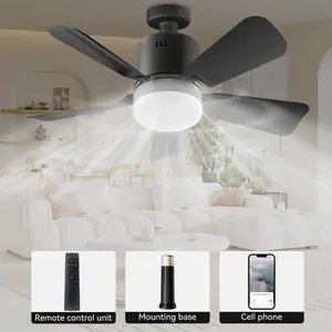 Socket Fan Light with Remote 1800cfm Ceiling Fan Screws Into the Light Socket Two Mounting Options Quiet Reversible Motor Adjustable Wind Speeds