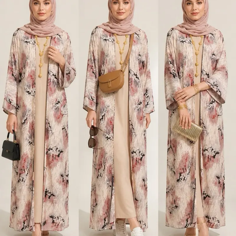3pcs set Luxury abaya