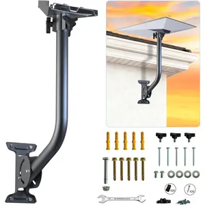 Gen 3 Mount for Starlink, 15.4 Inch Extended Arm Heavy Duty Wall/Eave/Fence/Roof Mount for Starlink Gen 4/4X/V3  Dish