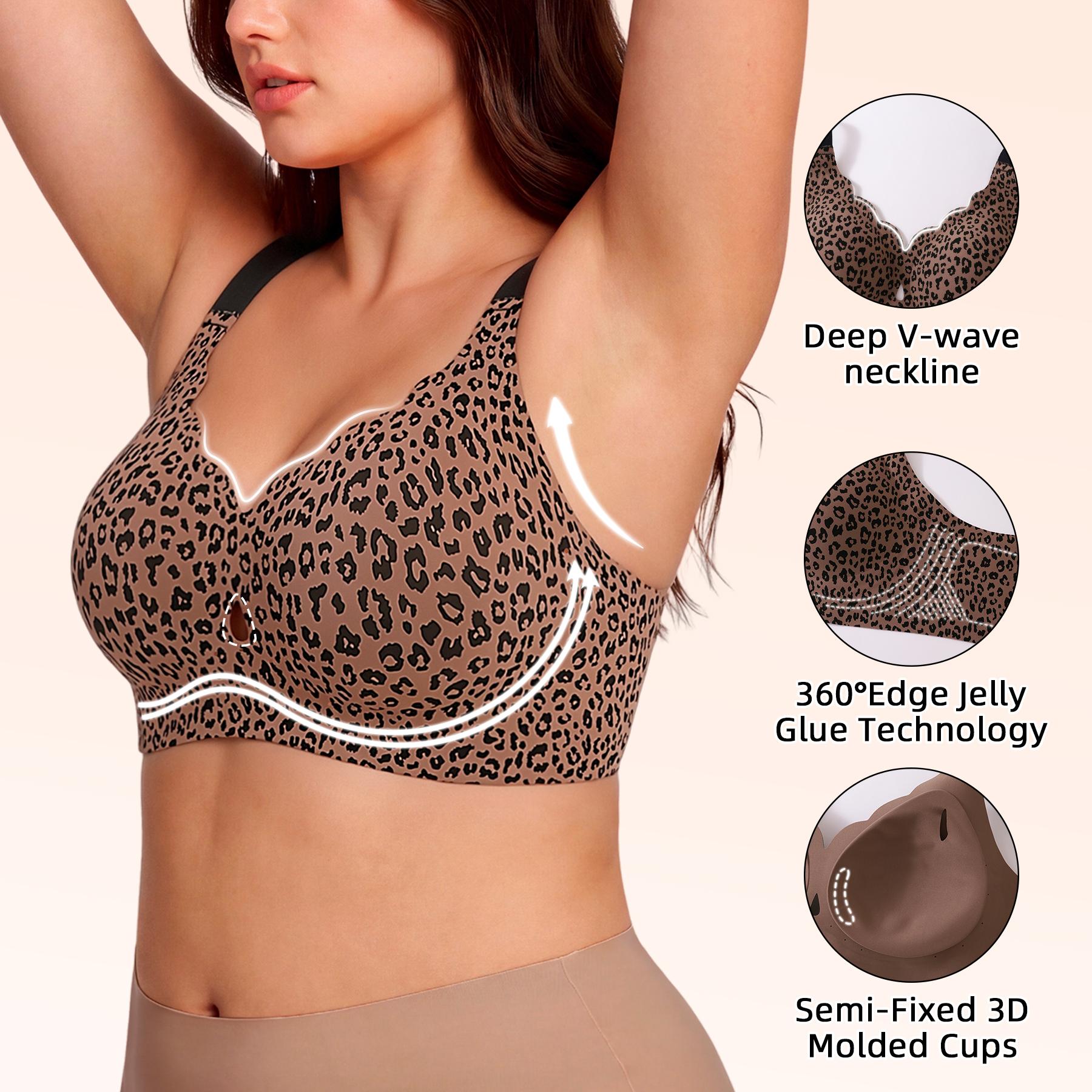 Herbfree Women Jelly Bra Full Coverage With Ventilation Holes Wireless Comfortable Everyday Bras