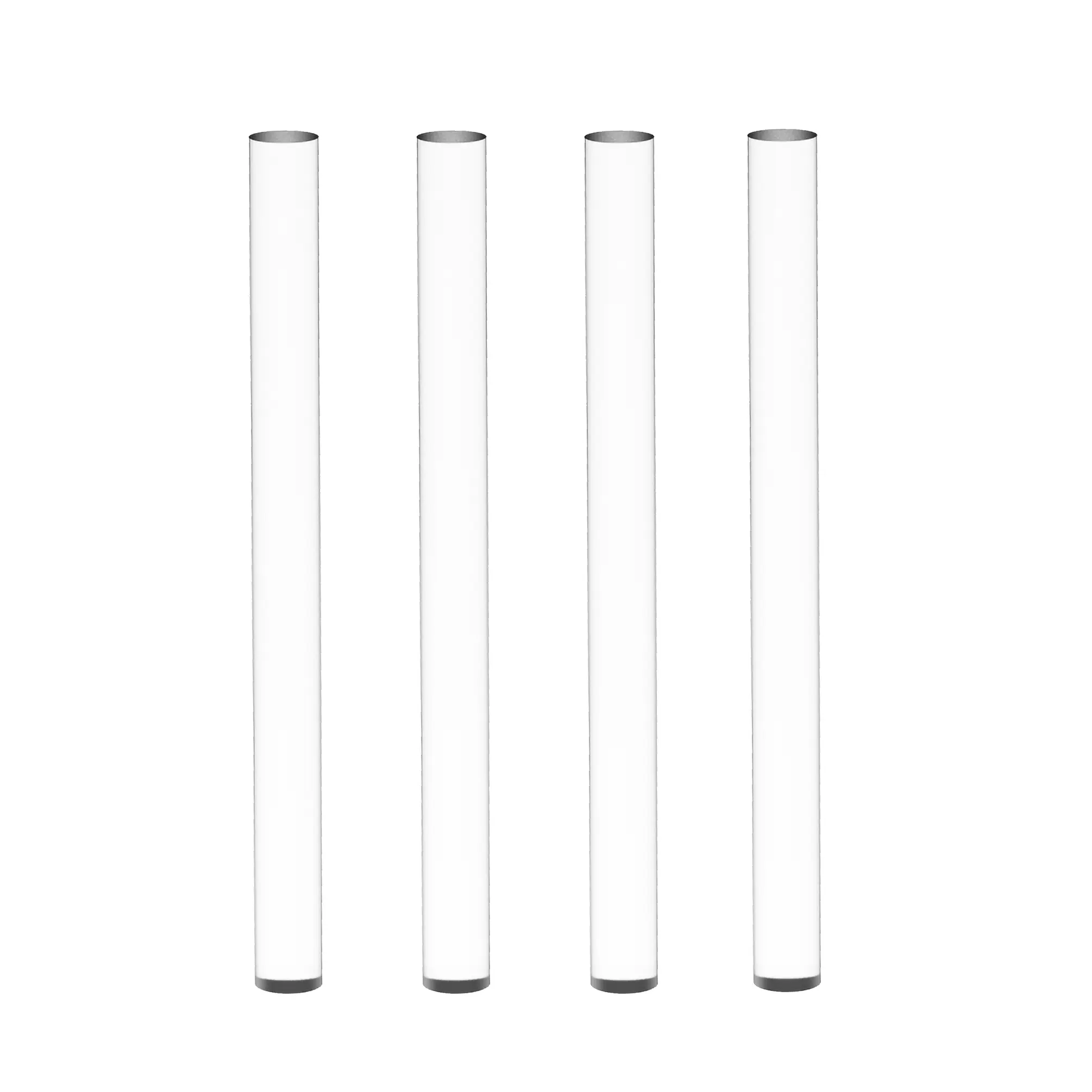 FixtureDisplays® 25mm (nominal 1") Diameter X 6" Long Acrylic Rod Plexiglass Stick Clear Lucite Transparent Dowel Rods for DIY Crafts 10132-6"-4PK-NEW-NF