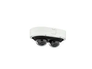 Wisenet PNM-12082RVD 6 Megapixel Outdoor Network Camera - Color - Dome - White - TAA Compliant - 82.02 ft Infrared Night Vision