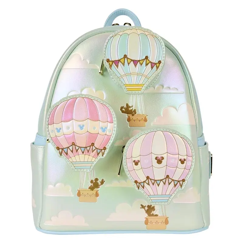 LF x Disney collaboration Mickey Mouse backpack/Woody/Smurfs/Princesses/Mary Cat cartoon printed mini backpack classic
