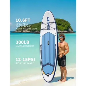 Inflatable Paddle Board – 10 ft 6 in / 11 ft Inflatable Stand Up Paddle Board w/ Premium Accessories – Non‑Slip EVA Deck – Ultra‑Light Carry Bag, Pump – SUP Board for Adults