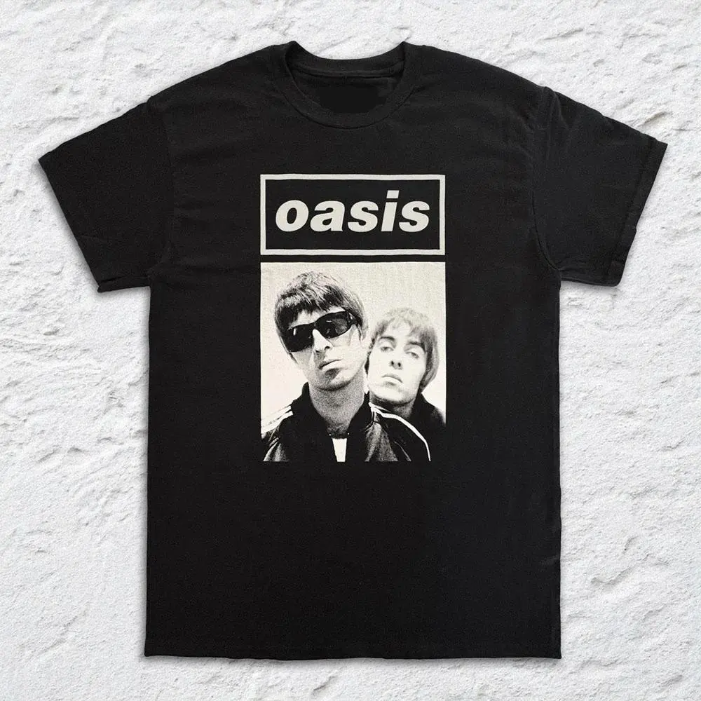 Oasis Vintage Music T-Shirt, Britpop Graphic Tee, Heavy Cotton Apparel