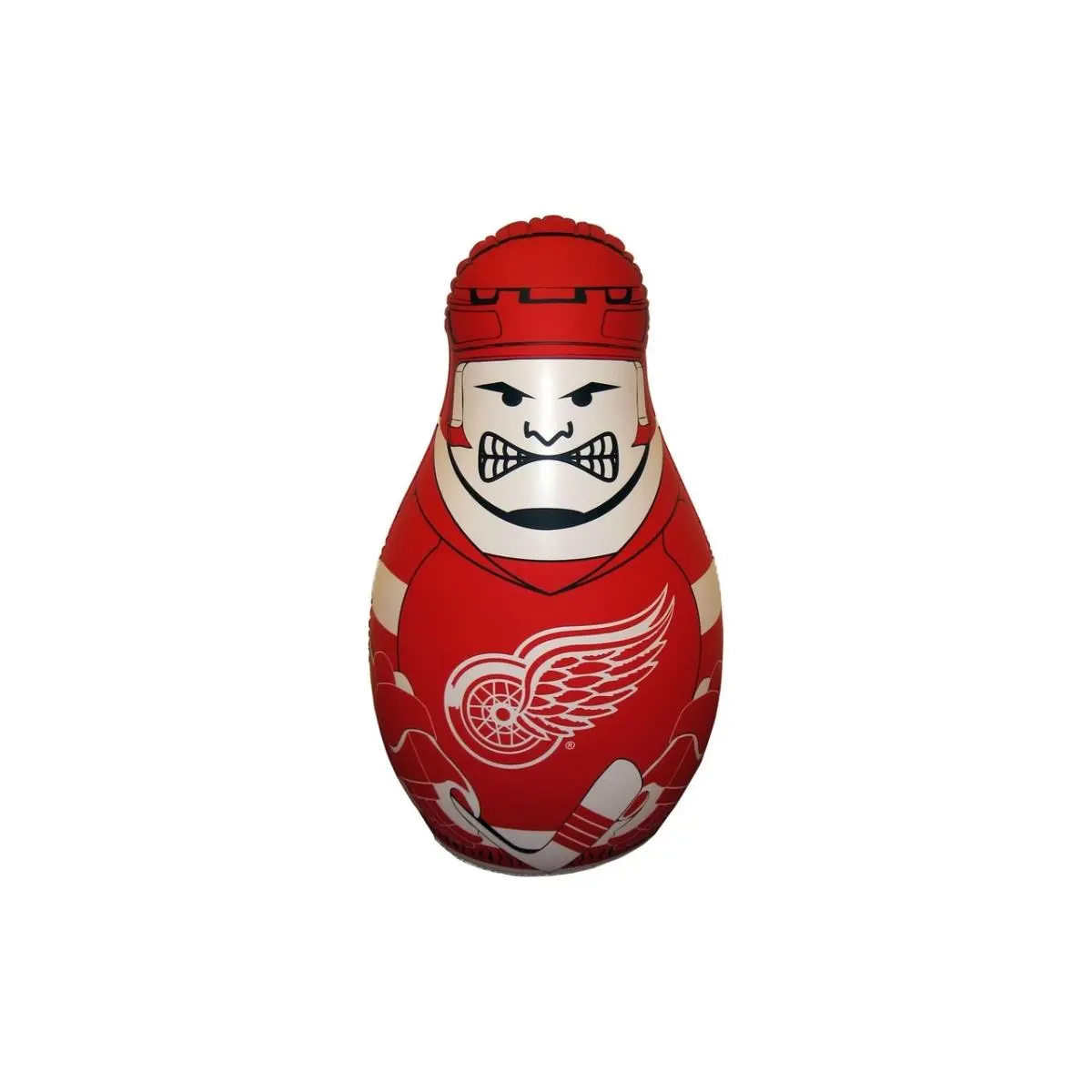 Fremont Die Men's Crossbody Bags, NHL Detroit Red Wings Mini Bop Bag with Durable Vinyl Shell and Weighted Base, 360° Cover