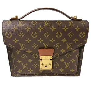 Pre-owned Canvas Hand bags Louis Vuitton Vintage Monceau Briefcase in Monogram Canvas