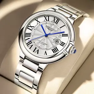 LOEGSINS Swiss Genuine Mechanical Men’s Watch – Light Luxury New Arrival Blue Balloon Series