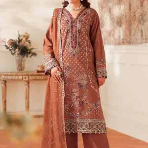 Raw-silk Embroidered Suit