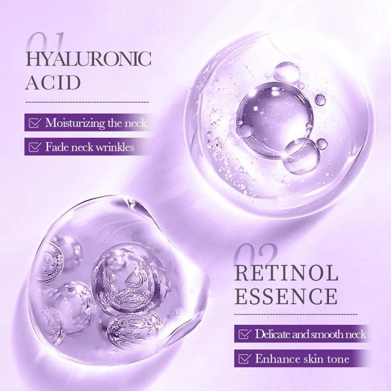 Reduces Wrinkles and Double Chin,Five Rollers for All Around Massage,Collagen Neck Cream,Relieves Edema,Suitable for Wrinkled Skin,with Hyaluronic Acid,VitaminC+E ，Body Care，Perfect Mother’s Day gift outdoorfun