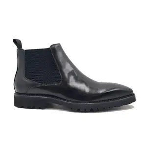 Buckhead Chelsea Boot with Lug Sole (Black)