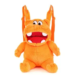 Hungry Hungry Hippos Orange Plush Backpack