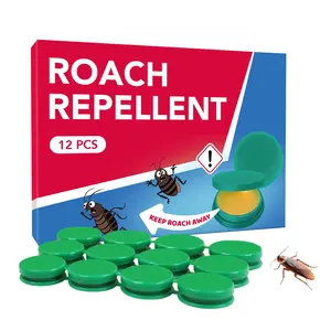 12-pack cockroach bait and insecticide quickly eliminates indoor cockroach nests, effectively tackling small to large cockroaches. Suitable for all types of cockroaches, easy to use, and perfect for hard-to-reach areas
