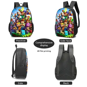 1pc/2pcs/3pcs with Block-based Game Pixel Art Prints, Vibrant Character Designs; Ideal for Adults' Daily Commutes, Outings, or Travel Blending Utility with Pop-culture Style., 2D Flat