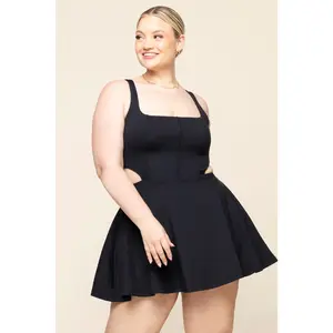 Cut It Out Dress - Black