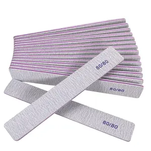 Heavy Coarse Emery Boards for Acrylic Nails and Gel Nails, 80 Grits Double Sided Nail File Emory Professional Nail Filer Reusable Washable