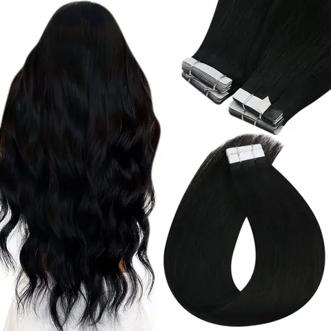 【12inch-28inch】Ve Sunny Tape In Hair Extensions Real Human Hair, Seamless Blend, Straight, 20Pcs 50G, 12-28 Inch, for Women Everyday & Occasion Wear Wear#tiktokfalldeals