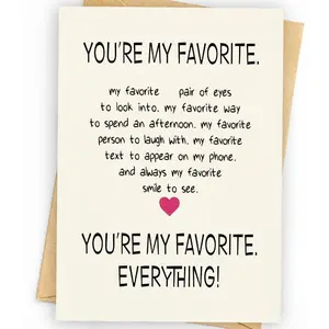 Anniversary Card for Husband, Birthday Card Him, Funny Greeting Card for Men & Boyfriend, Premium 400gsm Cardstock