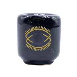 Evil Eye Ceramic Chime Candle Holder
