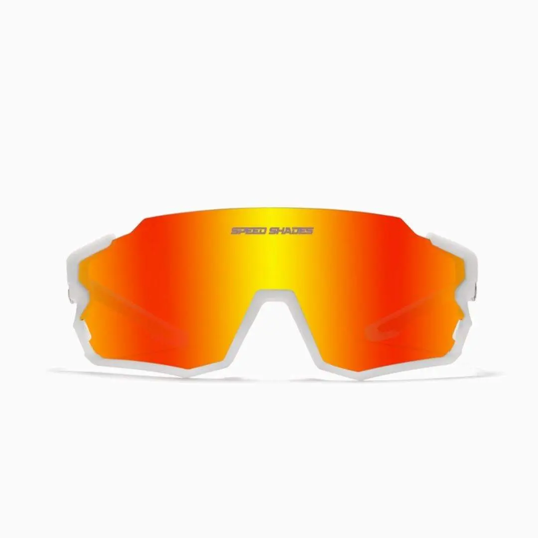 Speed Shades™ Pro - Orange (White Frame)