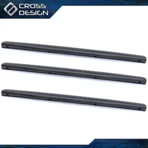 CROSSDESIGN 3PCS Tailgate Cover Cap Molding Panel Fit For 2002-2008 Dodge Ram 1500 2500 3500