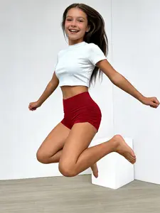 Girls Elastic Comfy Shorts, Children Summer Thin Pants & Leggings Girls Bike Cartwheel Shorts Toddler Under Dress Dance Short Kids Biker Shorts Multi-Color, for Outdoor