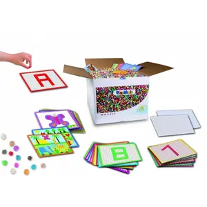PlayMais  Eduline Mosaic with Alphabetic, Numeric & Geometric Crafting Templates