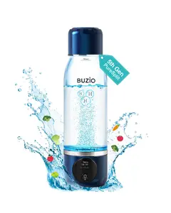 BUZIO 5th Gen PureSplit Hydrogen Water Bottle, Generator Up to 3000+PPB Concentration Real Alkaline Water Cup with OLED Display, Portable Drinkware