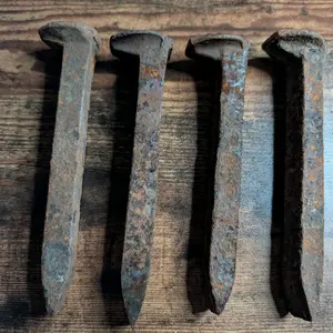 Rusted Railroad Spikes Set of Four