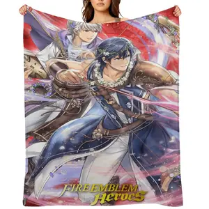 Fire Emblem Soft Funny Throw Blanket Flannel Fleece - Cozy Fuzzy Plush Comfy All-Season Sofa Bedroom Dorm Couch Office Car Travel Home Bedding,Comfortable Movie Decor Blanket Men Women Boys Girls Halloween Birthday Fan GiftsD910-413