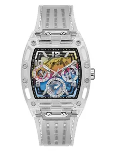 GUESS Male Rainbow Ombre Multifunction Watch