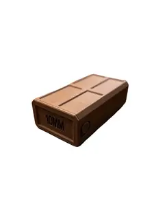 10mm Stackable Sliding Tray Ammo Container 50 Rounds Compact Dual Locking Mechanism EDC Range Day 3D Printed Secure Closure