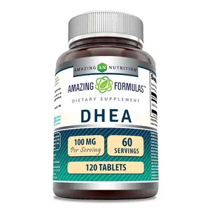 Amazing Formulas DHEA Supplement | 100 Mg | 60 Tablets | Non-GMO | Gluten-Free | Made in USA