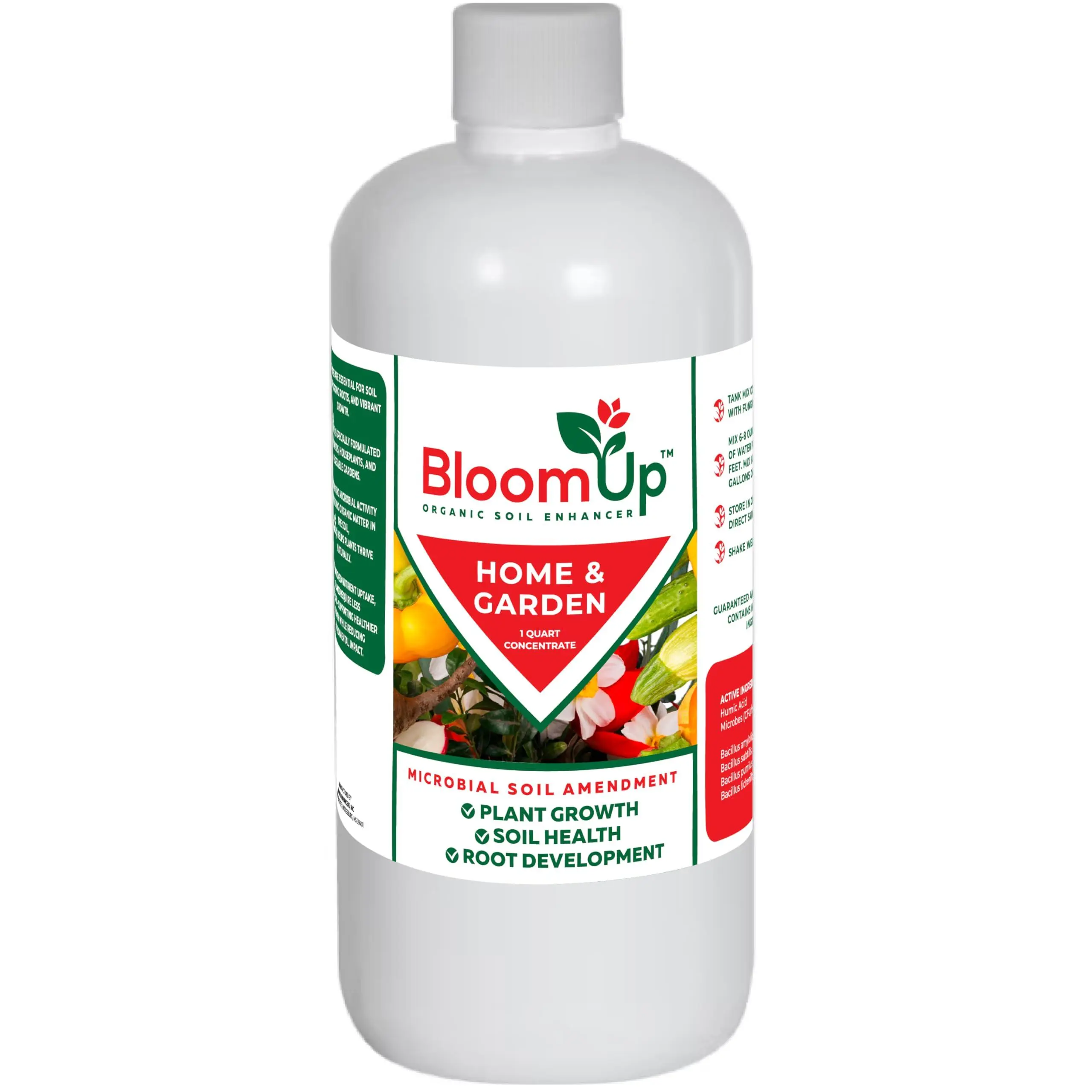 2 Pack Bloom Up Microbial Soil Amendment – Organic Plant Growth Booster for Soil Health & Root Development – Made in USA