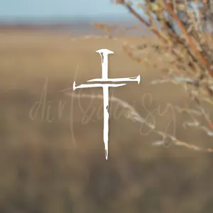 Cross Decal, Car Window Stickers, Christian Gifts, Waterproof/Weatherproof