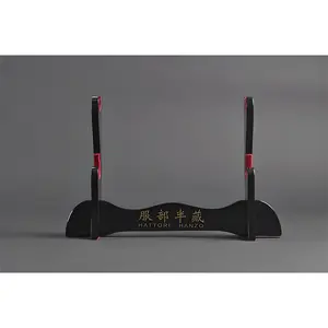 2-Tier Sword Display Stand | Black Piano Lacquer | tabletop