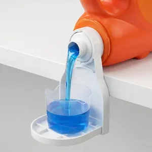 2-Piece Laundry Solution Set, Spill-Proof Liquid Detergent Cup Holder, Simplifies Cleaning Effortlessly, Ideal for Home Use