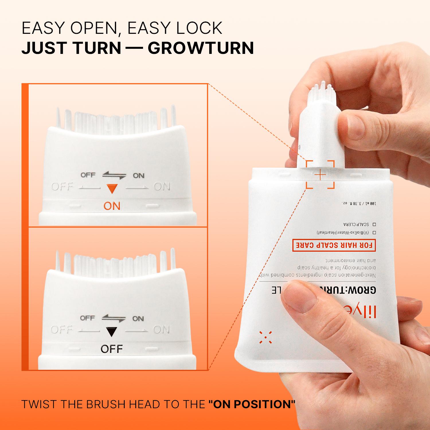 Lilyeve Growturn Hair Growth Serum with Built in Brush for Hair Growth & Thickening Thicker Stronger Hair Strengthening Hair Lilyeve Growturn Hair Growth Serum with Built in Brush for Hair Growth & Thickening Thicker Stronger Hair Strengthening Hair