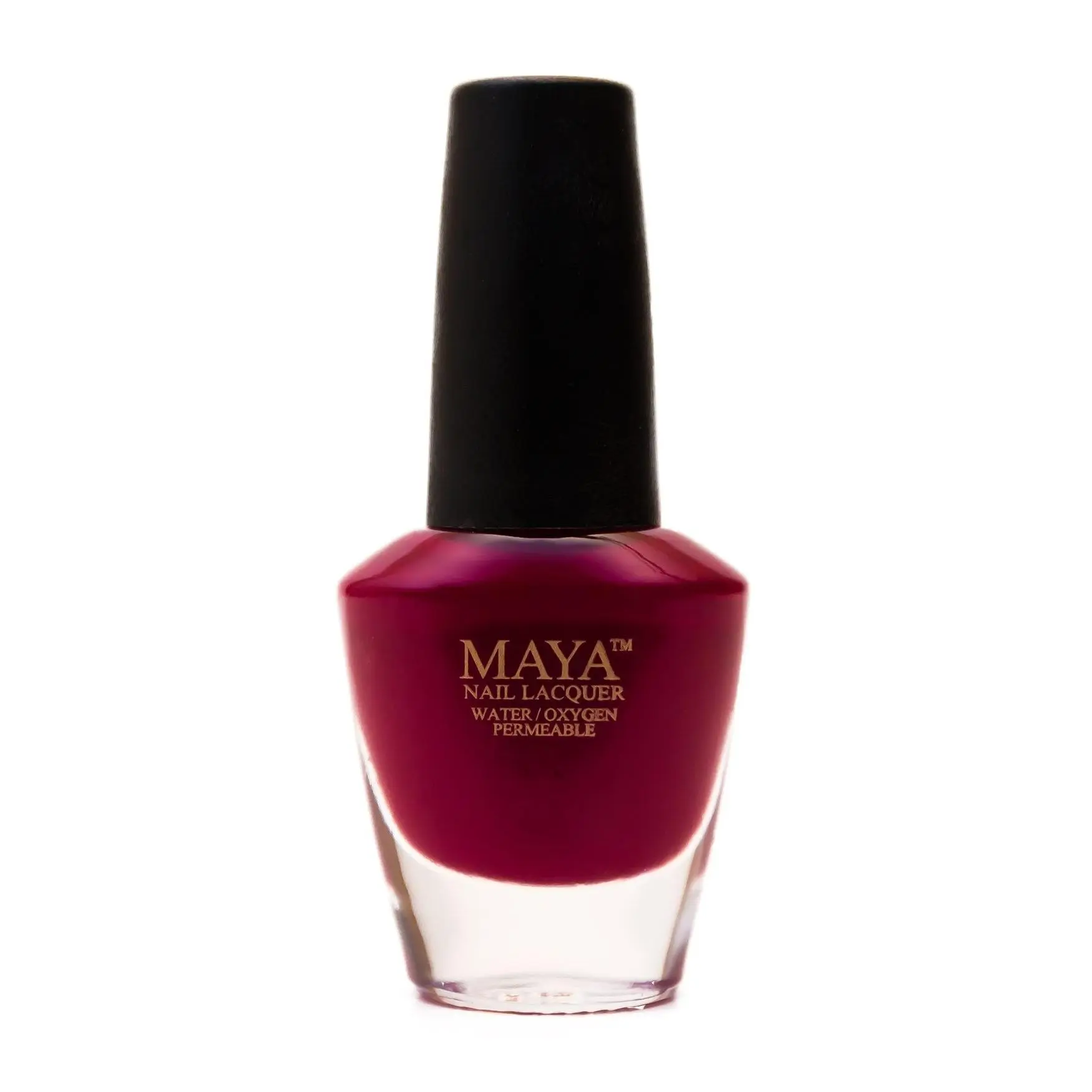 Maya Ruman Nail Lacquer - Halal, Breathable, Water Permeable, Vegan, 11.8ml, Full Opacity, Creamy Finish, 24 Months Shelf Life