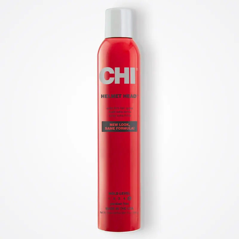CHI Haircare Helmet Head Hair Spray, Extra Firm Strong Hold Finishing Spray, Fragranced & Paraben Free, Unisex Beauty Products, 10oz