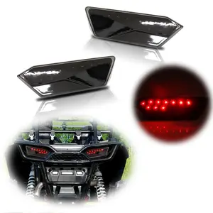 2pcs Pair Smoke LED Red Tail lamps Lights For 2014 2015 2016 2017 2018 2019 Polaris RZR Turbo 1000 XP 900 S ,Replace OEM 2412341  2412342