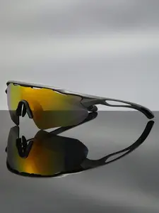 Unisex Fashion Cycling Glasses, Mountain Bike Glasses, Color Coated Lenses, Windproof UV Protection, Ideal for Beach Vacation, Running, Hiking, Skiing