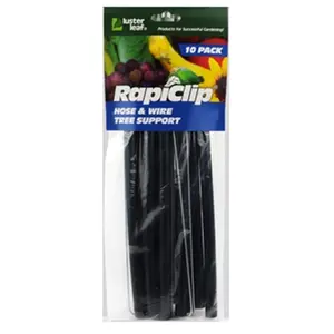 212 MAIN Luster Rapiclip Hose & Wire Tree Tie - Black, Plant Support Accessory for Home Improvement & Garden Supplies, Uv Resistant