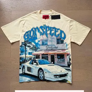 New GOD SPEED T-shirt Men fashion American High Street Vintage Letter ...